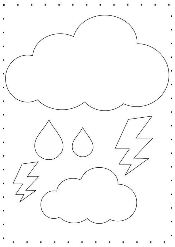 Облачко из фетра выкройка