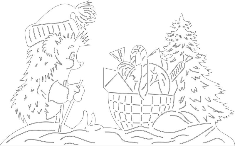 Вытынанки на окна новогодние