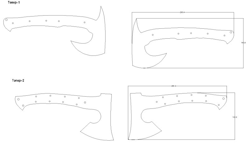 Топор Кратоса чертежи