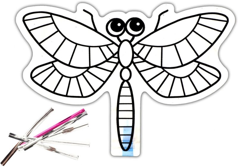Трафарет Стрекозы