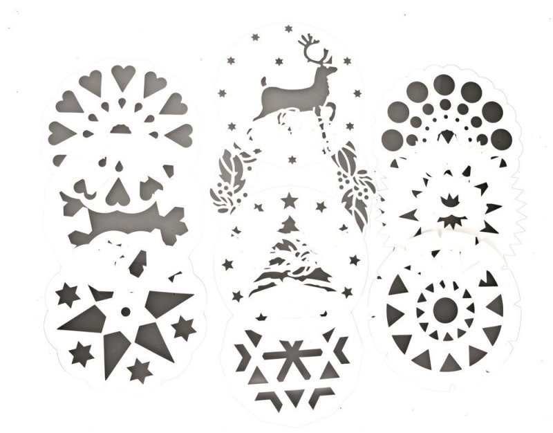 Трафарет снег