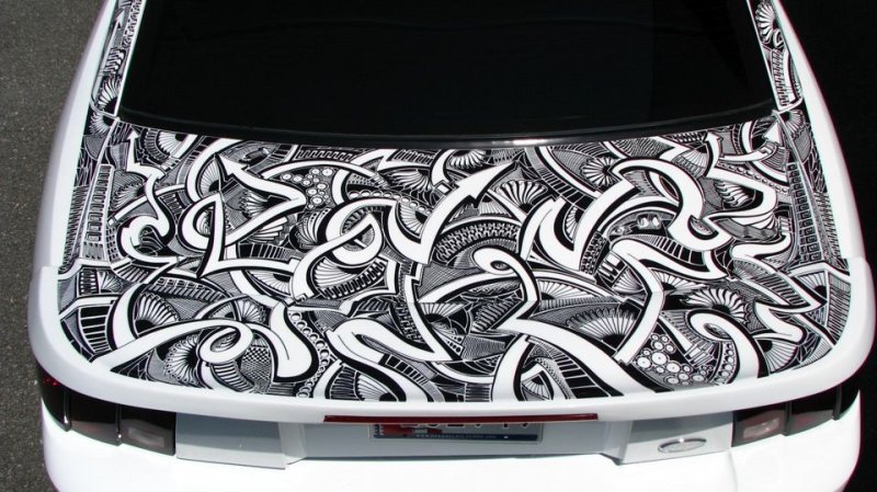 Машина Разрисованная маркером