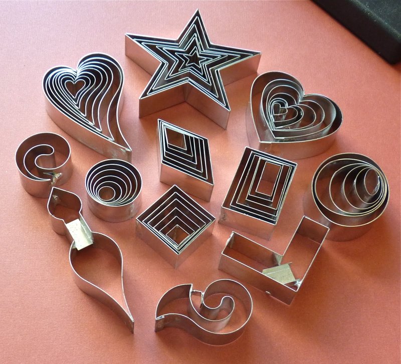 Каттеры формы для полимерной глины