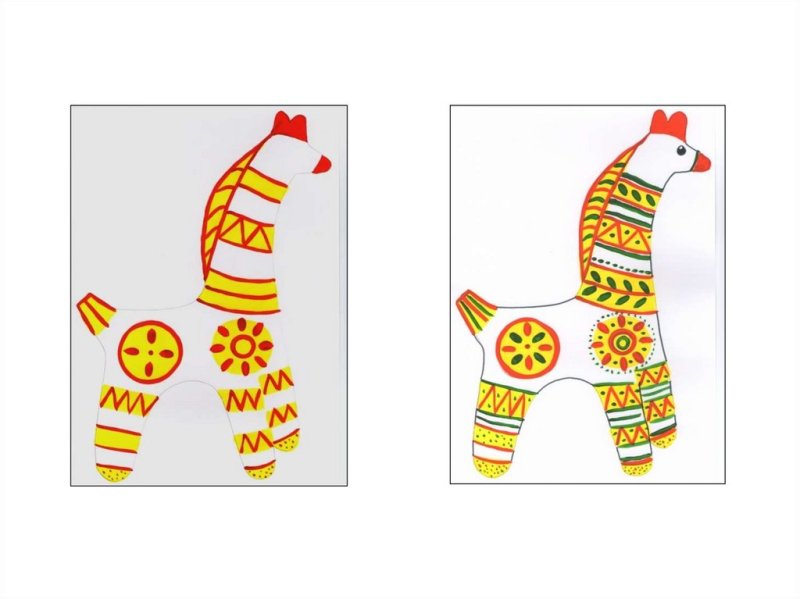 Филимоновская игрушка рисование в средней группе