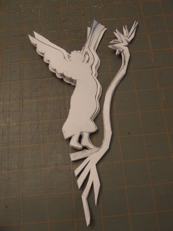 Снежинка в виде оленя