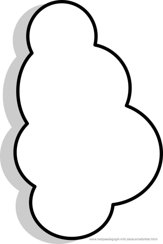 Трафарет облака