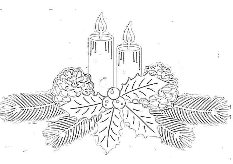 Вырезалки на окна новогодние композиции