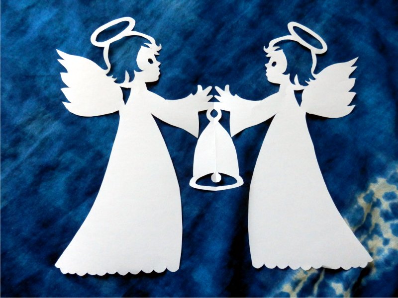 Поделка ангел из бумаги