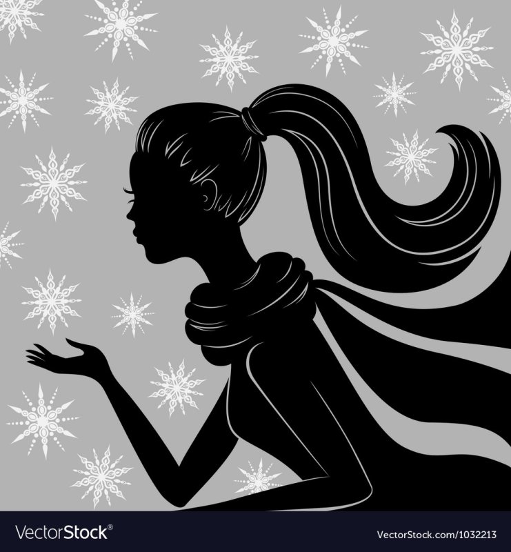 Трафарет девушки