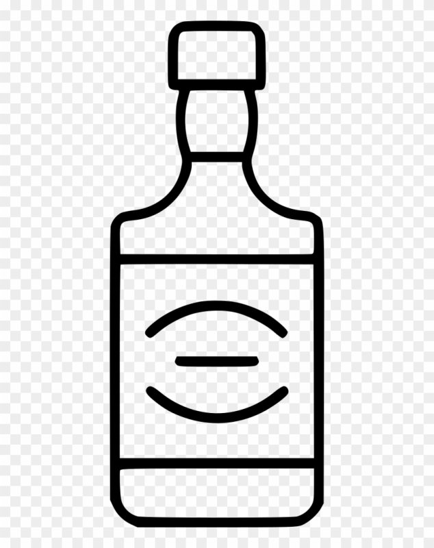 Бутылка контур