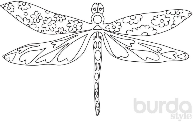 Вытынанки Стрекоза