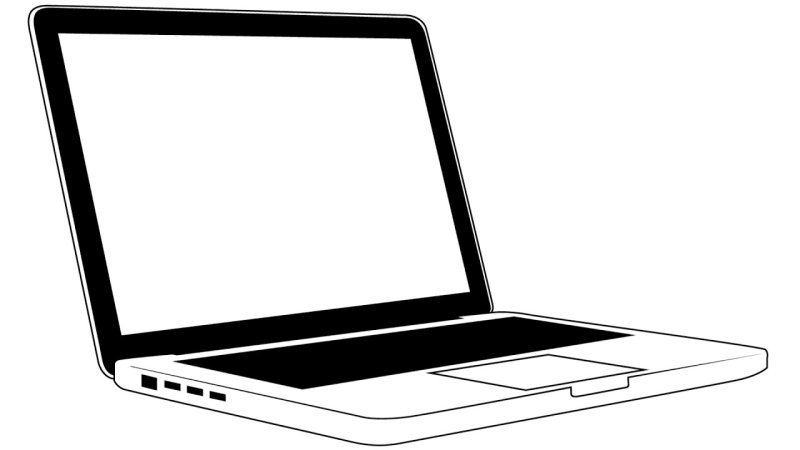 Нарисованный ноутбук