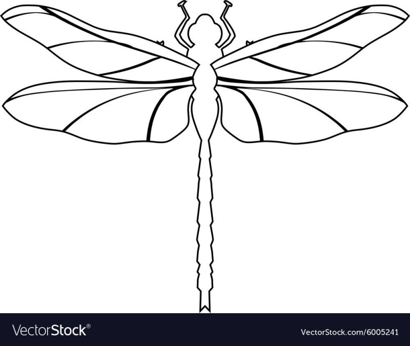 Трафарет Стрекозы