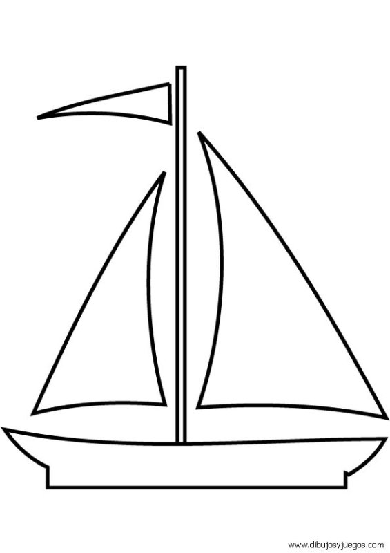 Раскраска. Кораблик