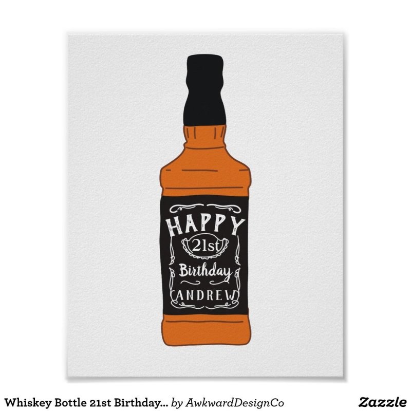 Трафарет бутылки Джек Дэниэлс для торта