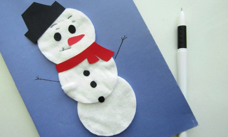 Сненовиксненовик из ватных дисков