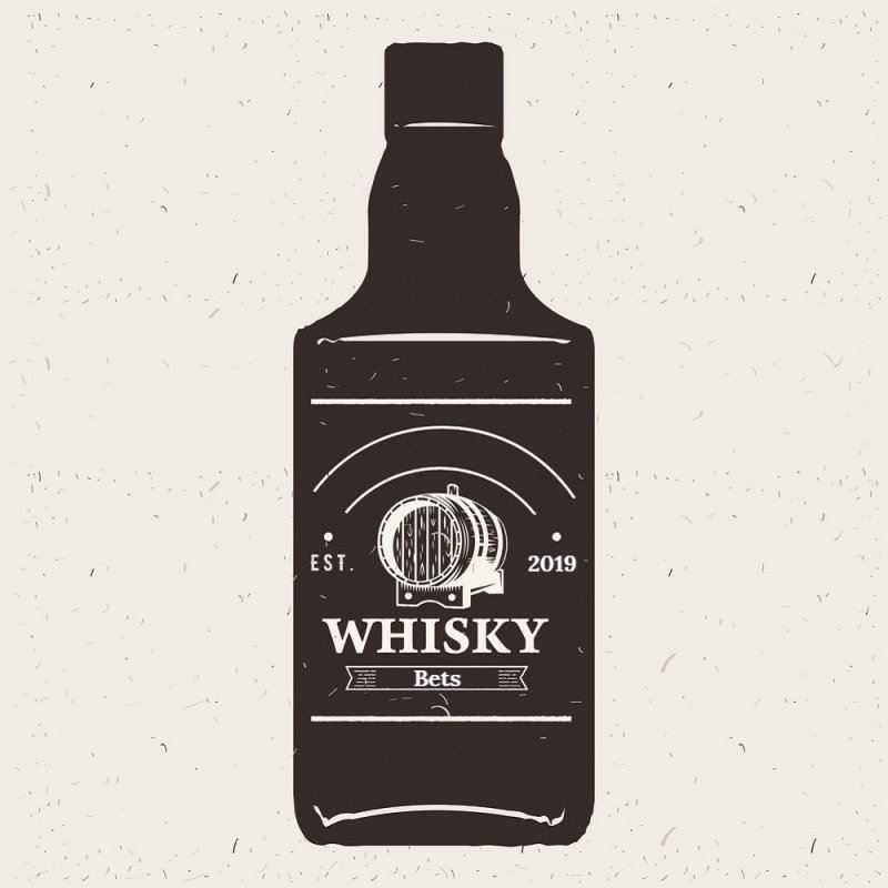 Трафарет бутылки Джек Дэниэлс