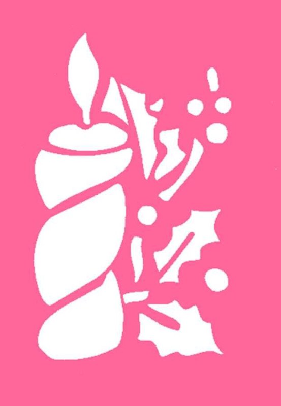 Трафареты для краски на новый год