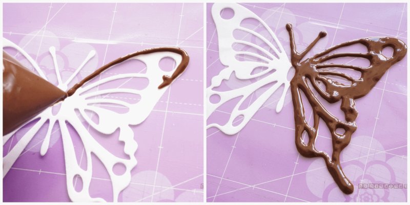 Бабочки из шоколада