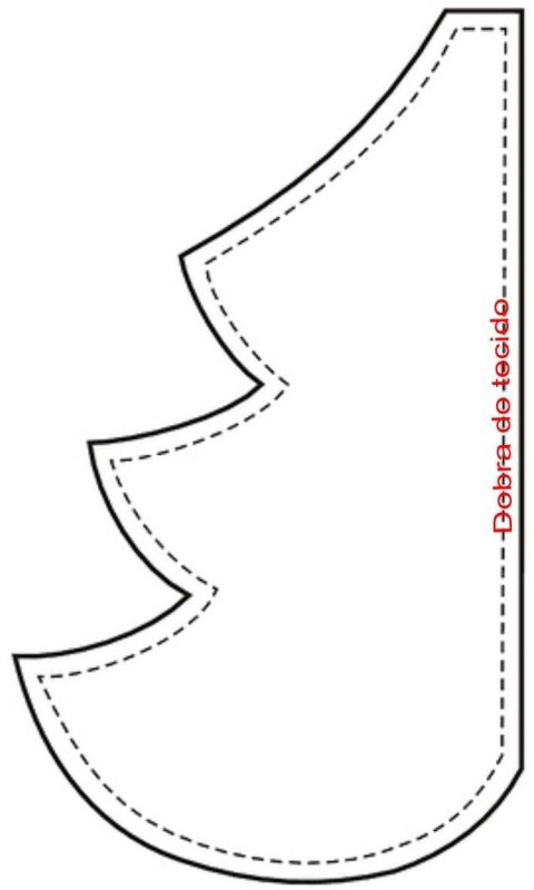 Выкройка елочки из ткани