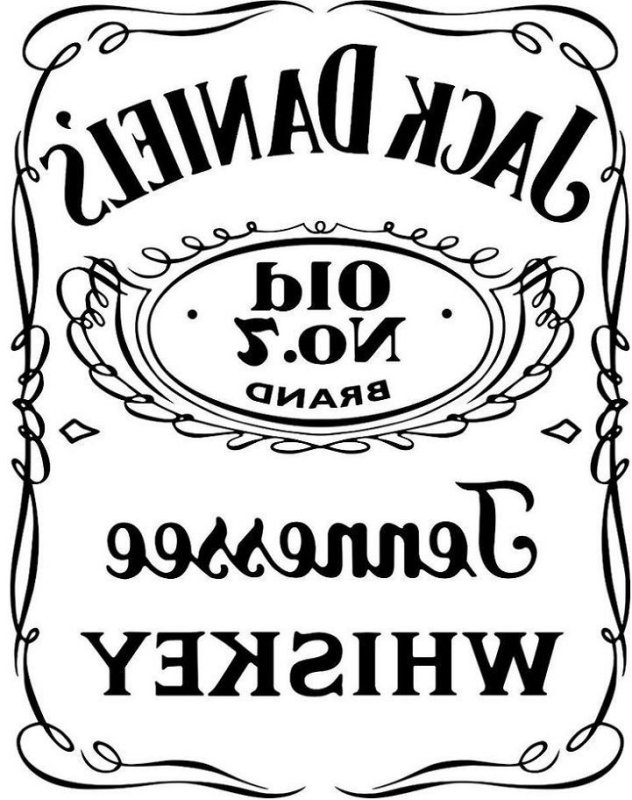Джек Дэниэлс виски надпись