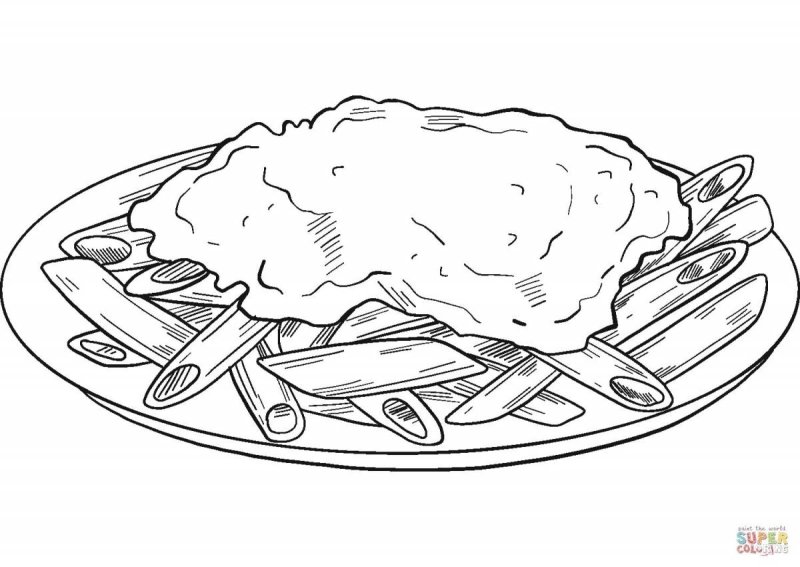 Раскраска национальные блюда