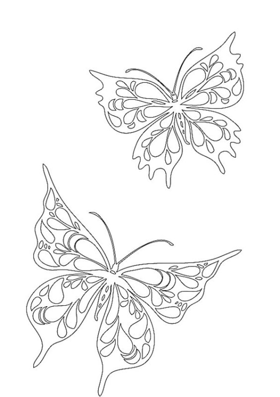 Вытынанки бабочки