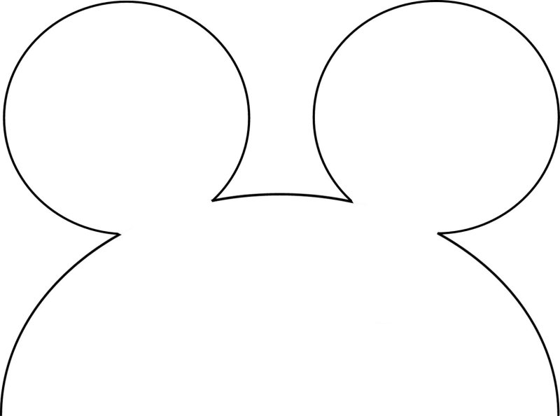 Ушки мышки для вырезания