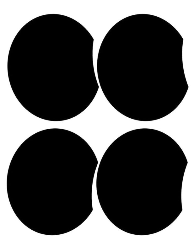 Ушки Микки Мауса шаблон