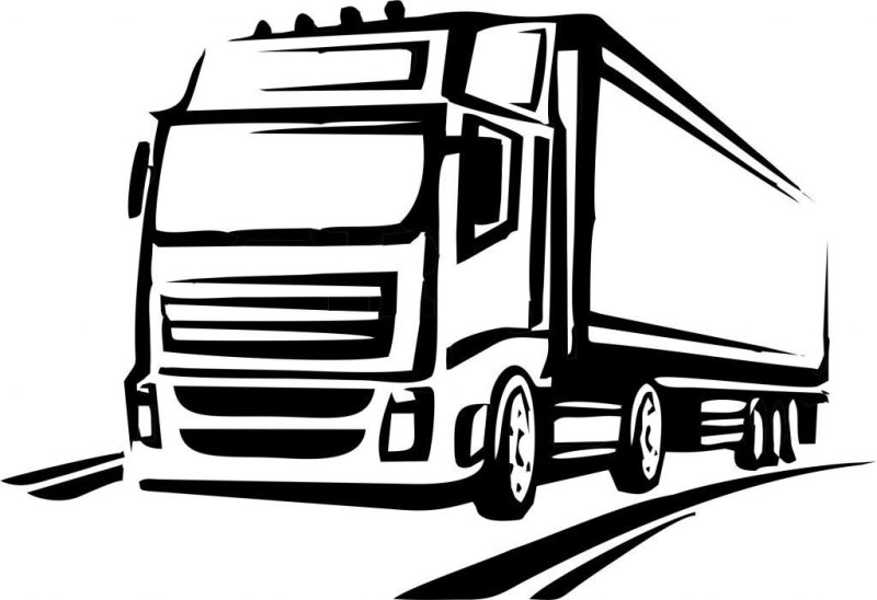 Векторный грузовик