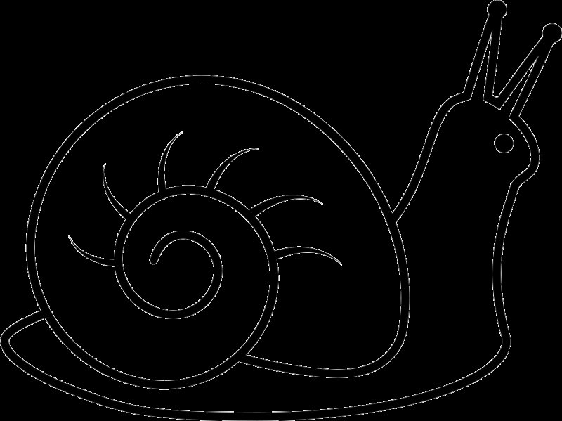 Улитка раскраска