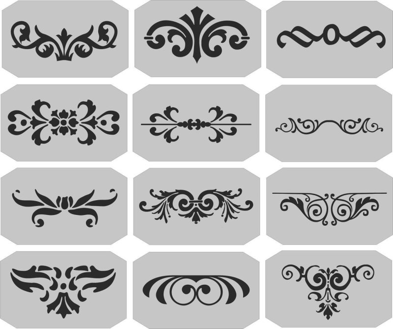 Трафареты для травления на металле