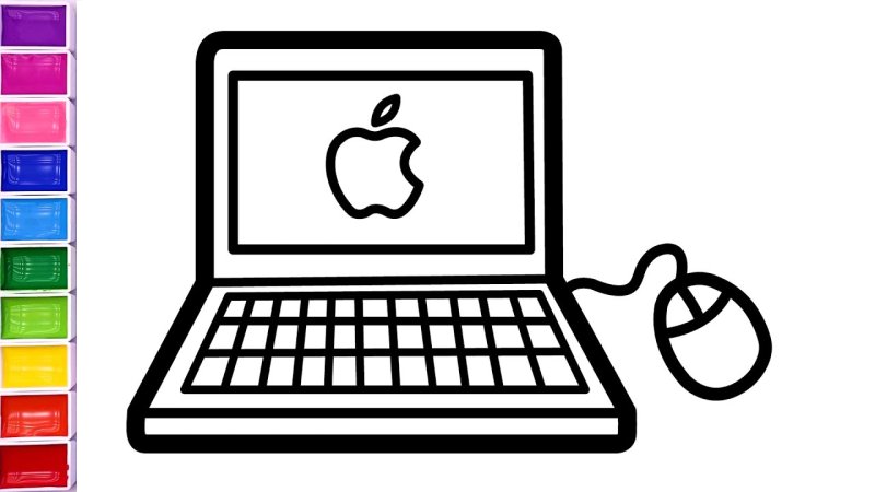 Раскраска ноутбук