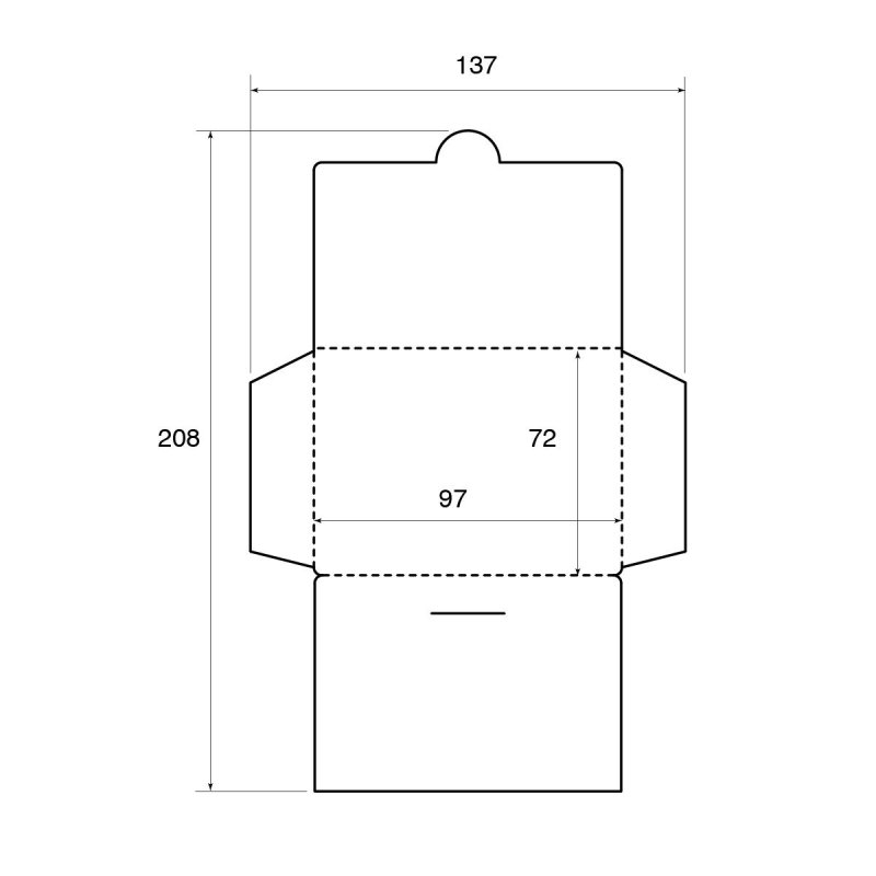Чертеж конверта