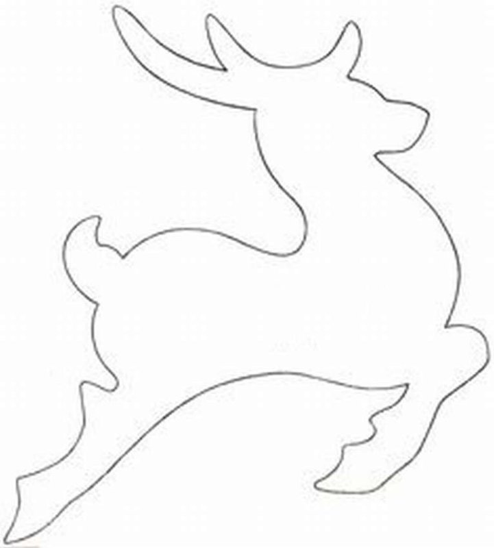 Трафарет "олени"
