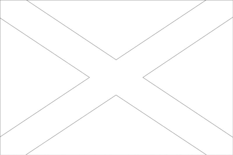 Андреевский крест флаг Шотландии