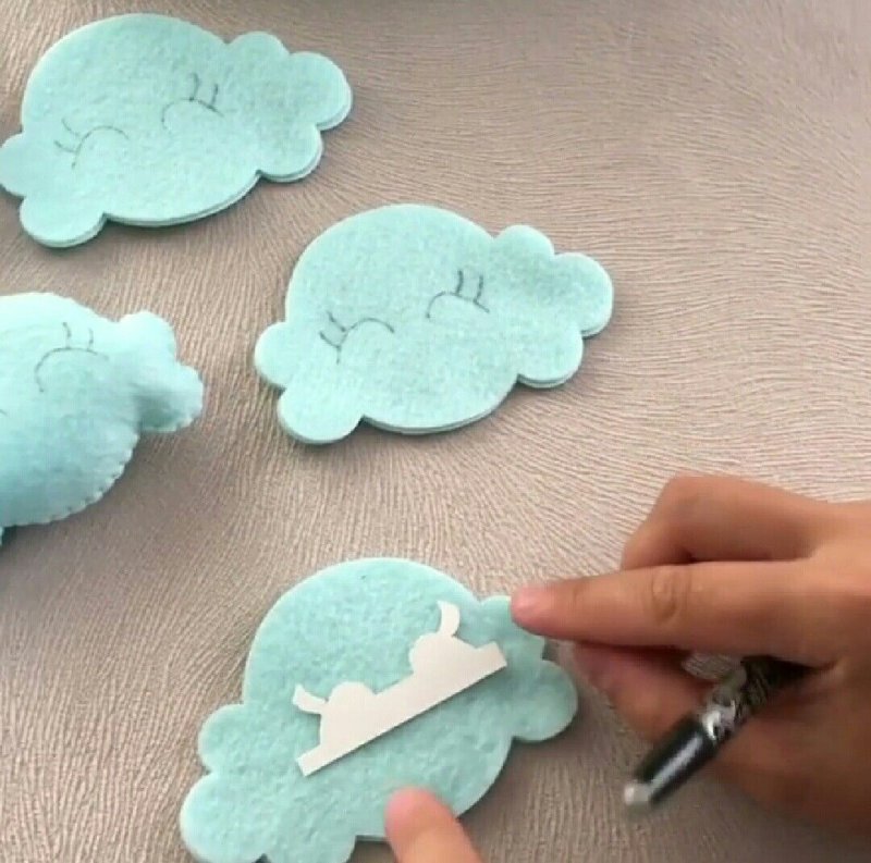 Поделки из фетра облако