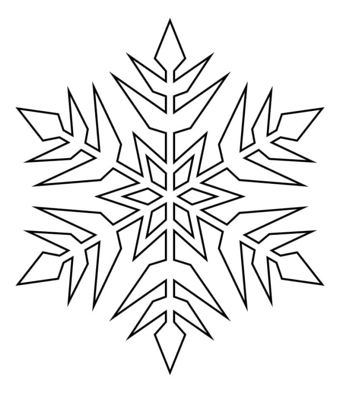 Новогодние снежинки трафареты