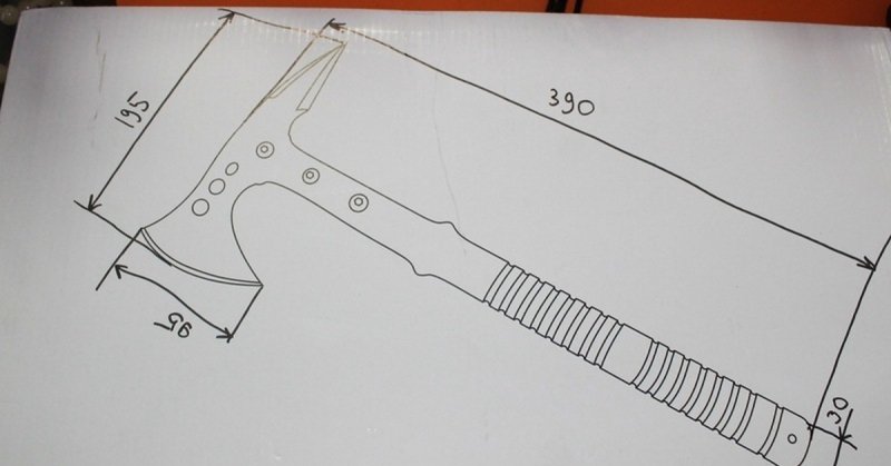 Топорик томагавк чертеж