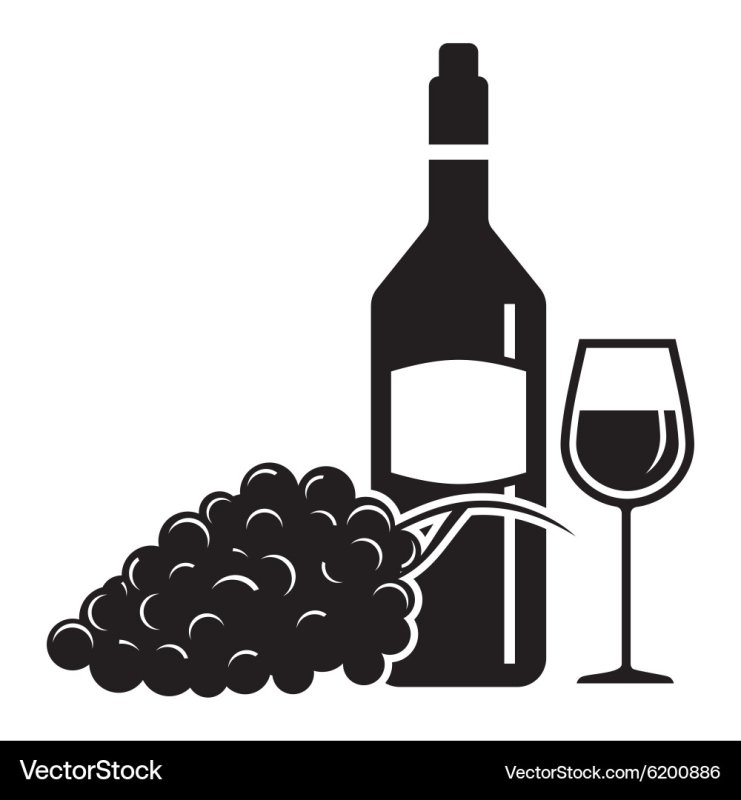 Бутылка с вином