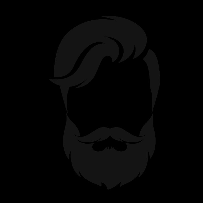 Борода силуэт