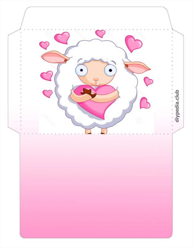 Распечатка конверта для денег