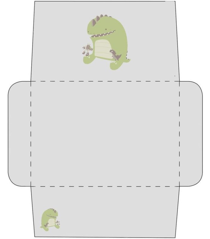 Макет конверта для денег