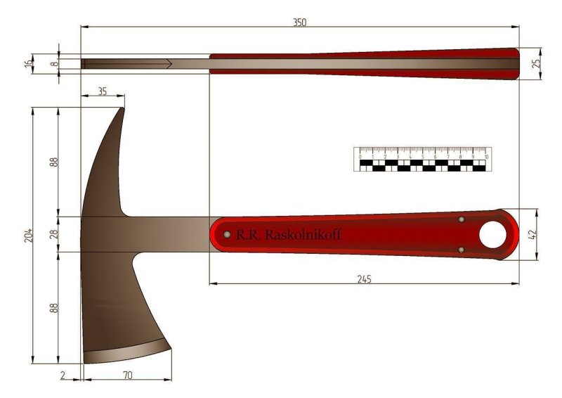 Томагавк м48 чертёж