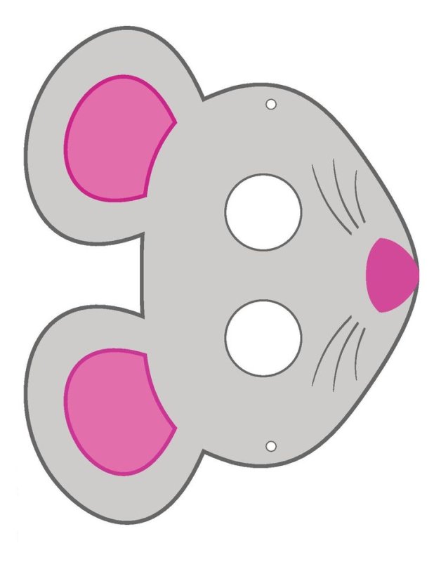 Бумажная маска мышки