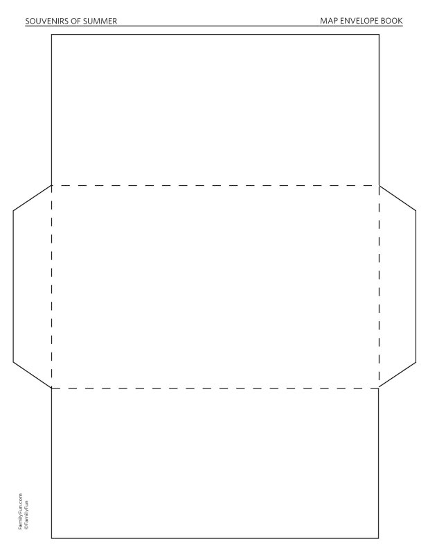 Конверт макет для печати