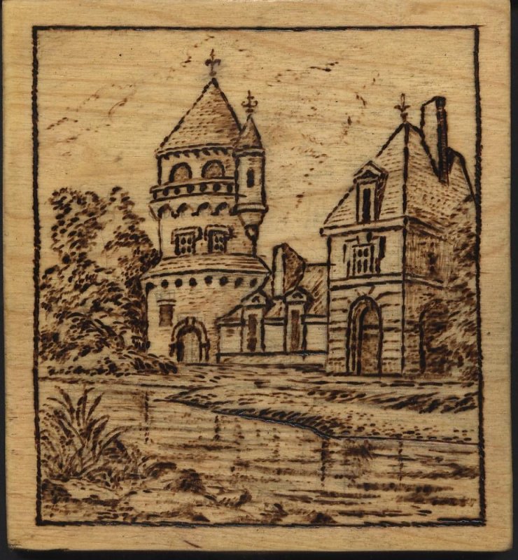 Пейзаж для выжигания