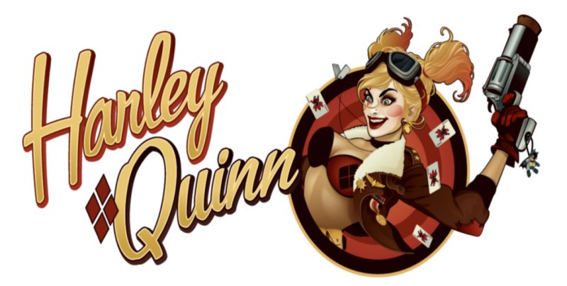 Надпись в стиле Харли Квинн