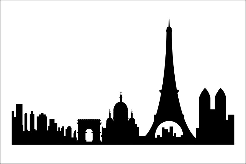 Силуэт знаменитых зданий