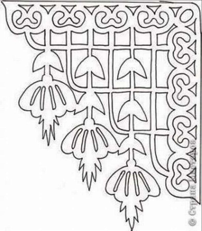 Трафареты узоров для вырезания
